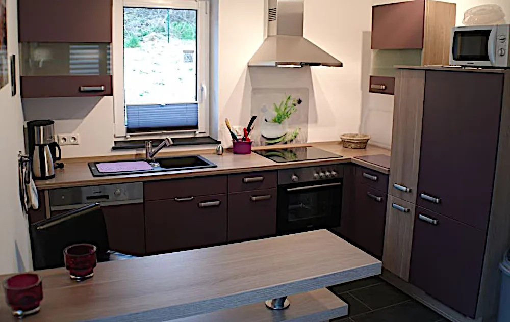 Küche in der großen Wohnung